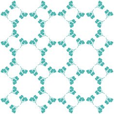 Seamless decorative flower pattern