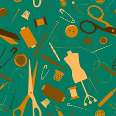 Sewing And Needlework Seamless Pattern N4