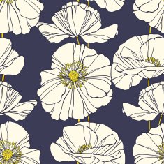 Floral seamless pattern with poppies N3