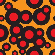 Seamless Pattern Abstract Psychedelic Art Background Vector Il N8