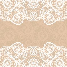 Vintage lace invitation card N38