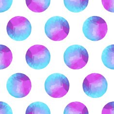 Seamless abstract background of colorful circles polygonal desi N2