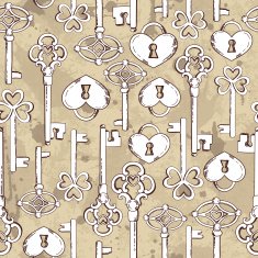 Seamless keys pattern