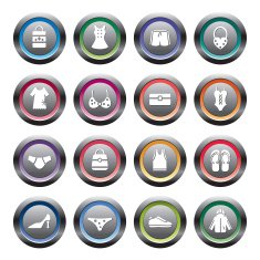 clothing and accessories icons N8