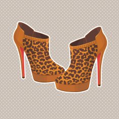 beautiful vector shoes isolated on white N2