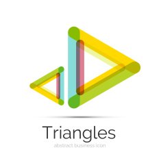 Symmetric abstract geometric shape N363