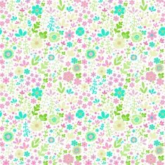 Seamless floral pattern - scandinavian style