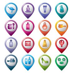 Beauty and Cosmetic Pointer Icons