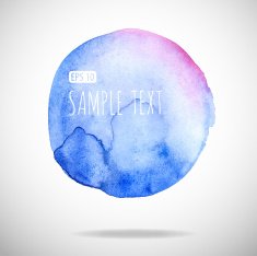 watercolor bubble isolated on white background N64