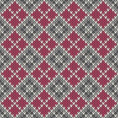Seamless Knitted Geometric Pattern