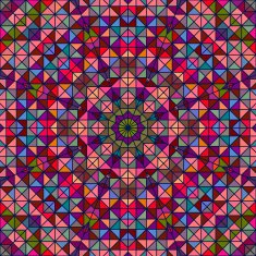 Abstract Colorful Digital Decorative Flower Star N7