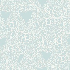 Seamless pattern with doodle hearts N12