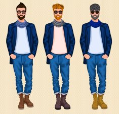 Hipster man set N2