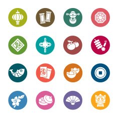 Chinese New Year Color Icons