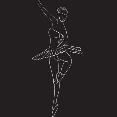 Silhouette of dancer N33