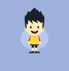 adorable boy cartoon character N21