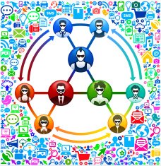 Social Network and Virtual Reality Experience Icon Set N3