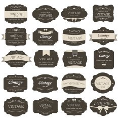 vintage-style-label dark