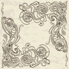 Ornamental frame vector illustration