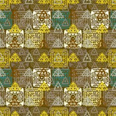 Abstract geometric seamless pattern N40