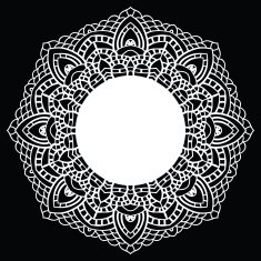 Crochet lace mandala N9
