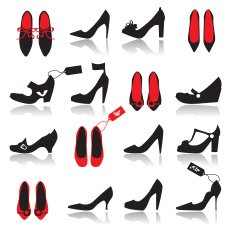 Shoes silhouette collection for your design