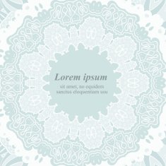 Ornamental round lace frame Background for celebrations N2