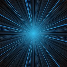 Abstract blue stripes burst background