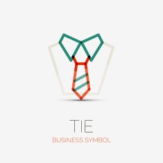 Tie and shirt icon business concept
