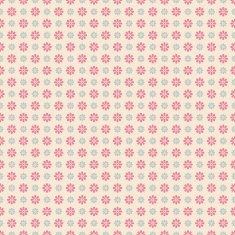 Floral vector seamless pattern with dots (tiling) N4