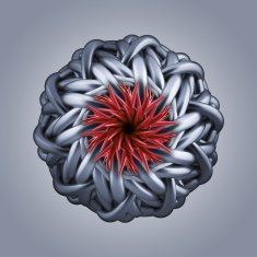 microbiological organic shape virus macro N8