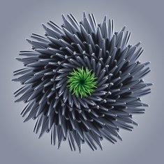 microbiological organic shape virus macro N10