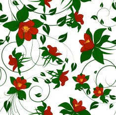 Seamless Floral Pattern N745
