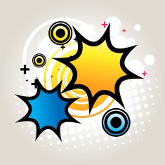 abstract funky start background