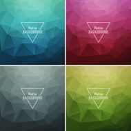 Abstract retro triangle background N9