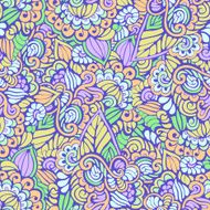 Abstract Vector Hand Drawn Seamless Pattern N7