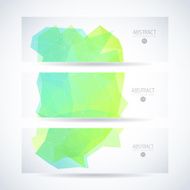 Abstract vector mosaic banners N77