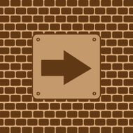 Vector arrow symbol