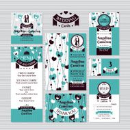 Set of wedding cards N10