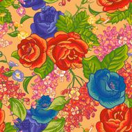Seamless background with bouquets of wildflowers N17