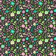 Seamless floral vector pattern N10