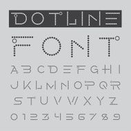 alphabetic fonts and numbers N36