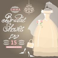 Bridal Shower card Vintage wedding invitation