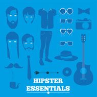 Hipster infographic concept background