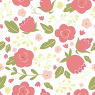 Seamless Floral Pattern with Roses N12