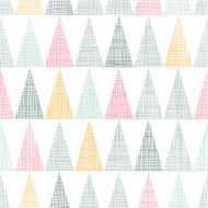 Abstract textile colorful textured triangles seamless pattern background