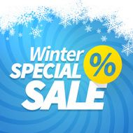 winter special sale offer poster