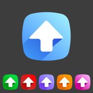 Flat icon arrow up