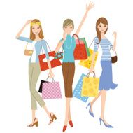Women doing shopping