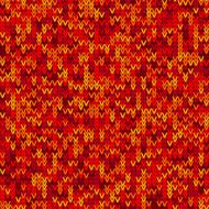 Red knitted seamless pattern